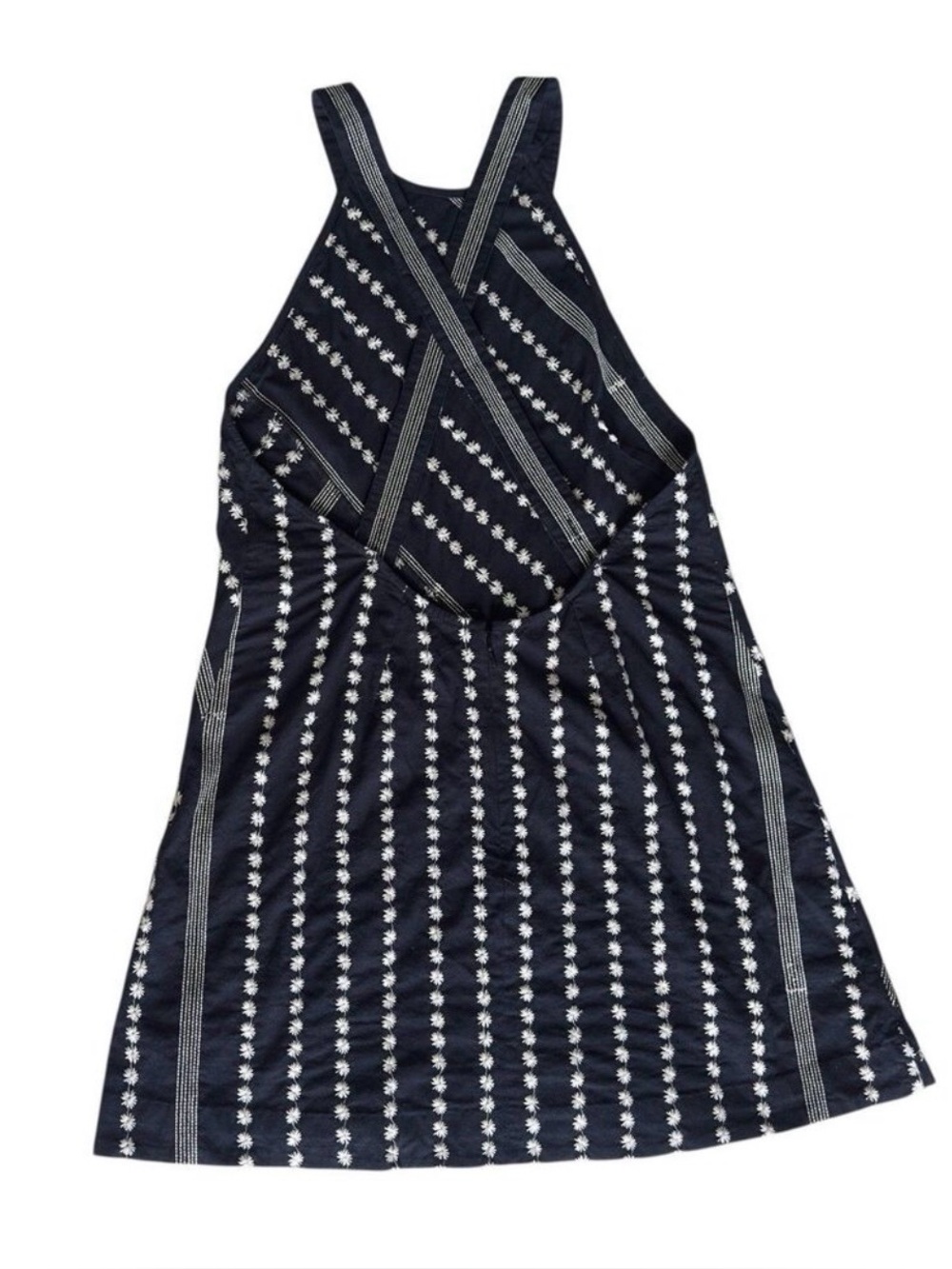 Free People Juni Mini Dress Black White Embroidered Daisy Flower
Jumper